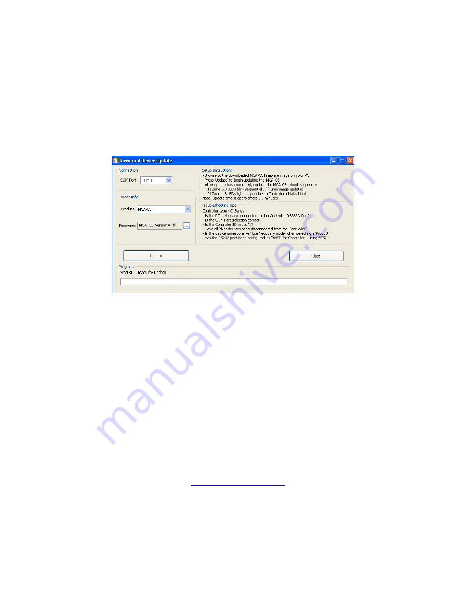 Russound MCA-C3 User And Installation Manual Download Page 66