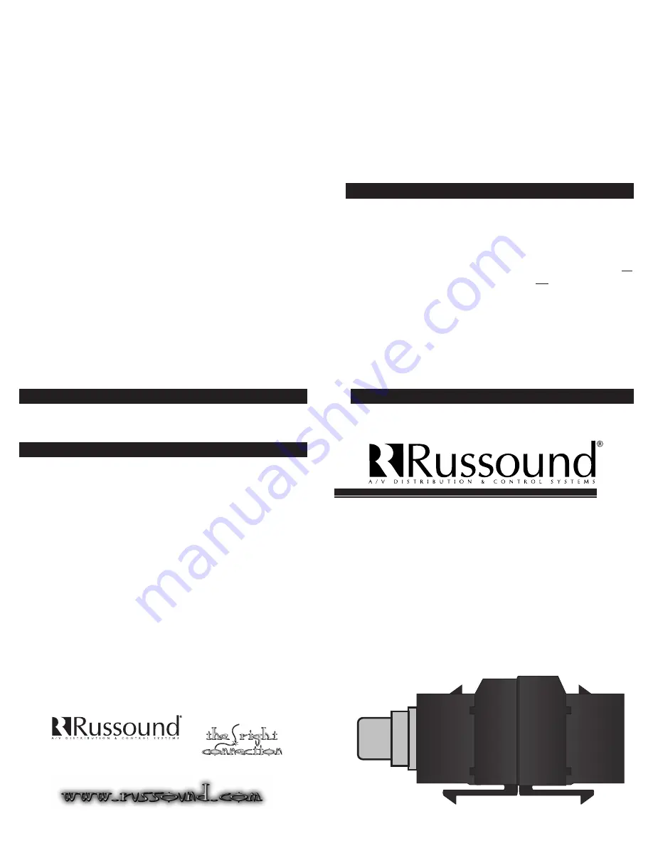 Russound MOD-VB Instruction Manual Download Page 1