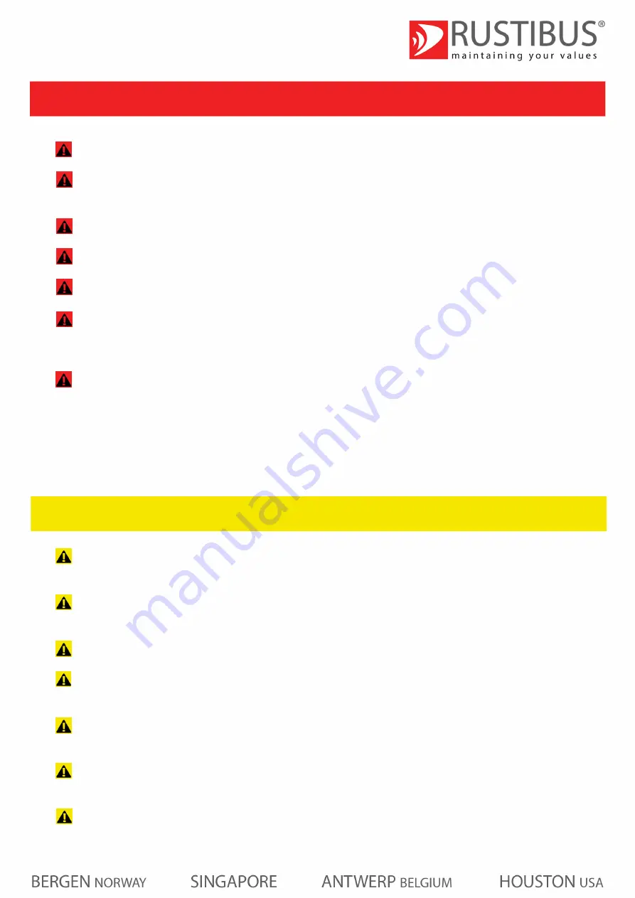 Rustibus 200-2000 Operation Manual Download Page 5