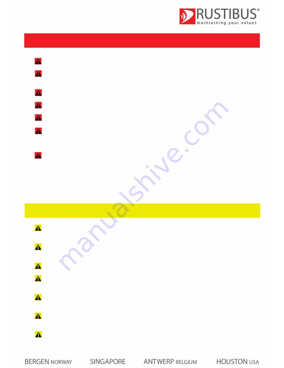 Rustibus 400 AIR 040-3000 Operation Manual Download Page 5