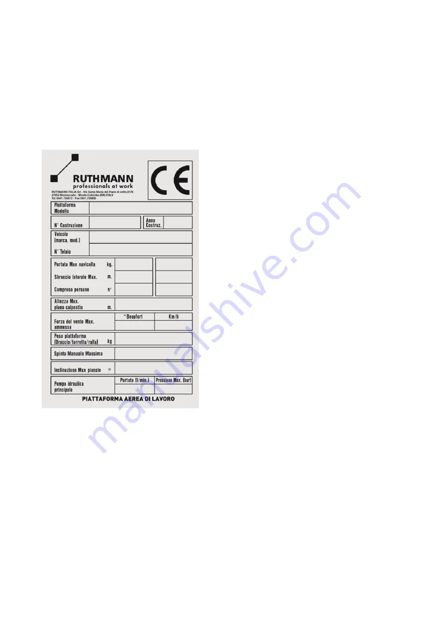 RUTHMANN ECOLINE RS200 Use And Maintenance Manual Download Page 19