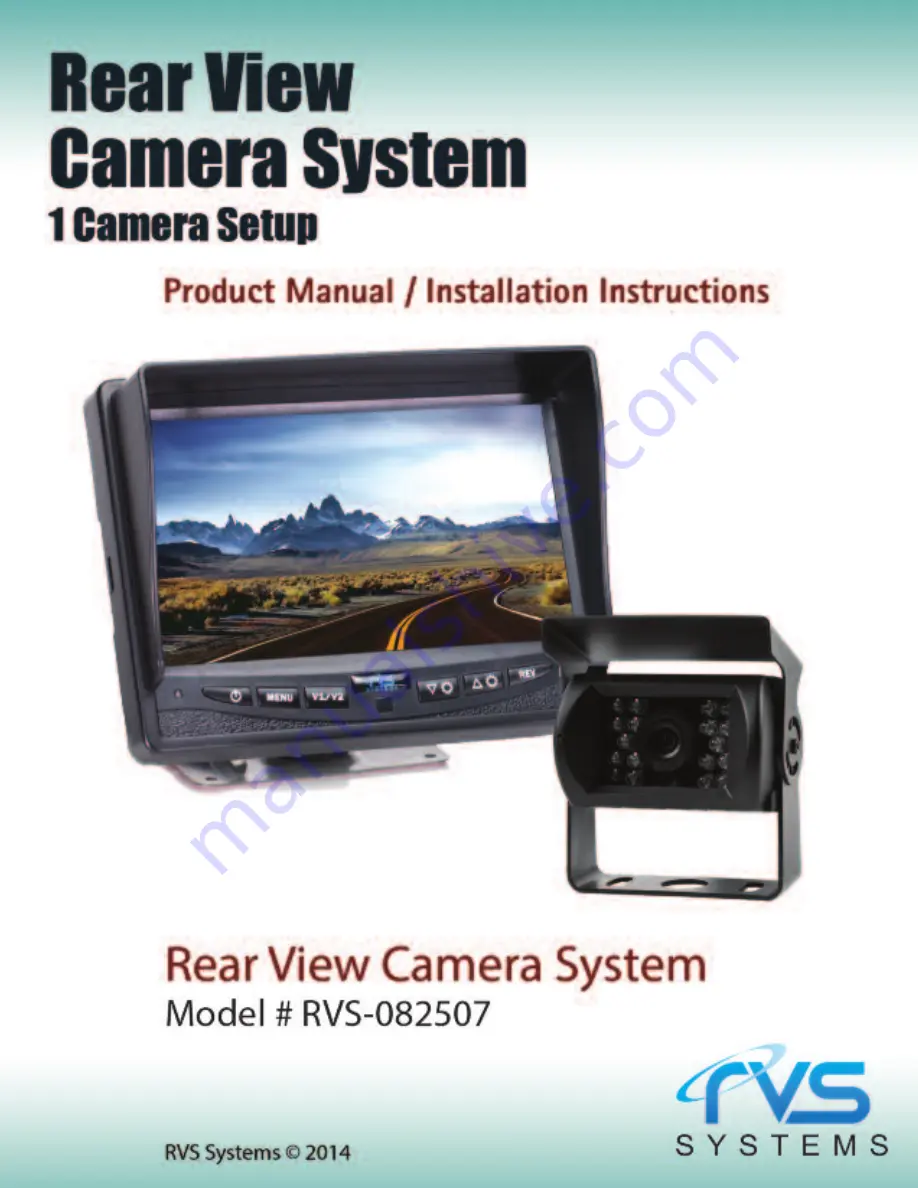 RVS RVS-082507 Product Manual Installation & Instructions Download Page 1