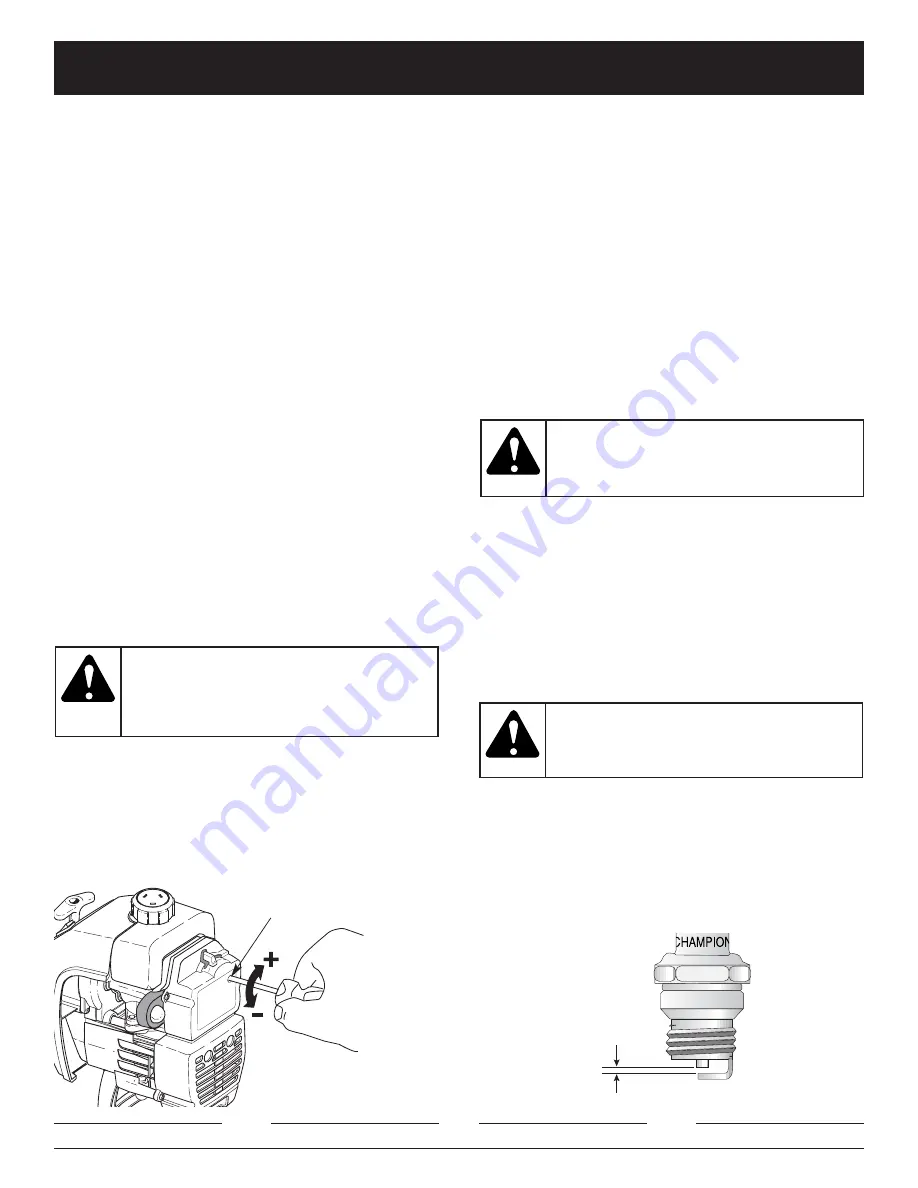 Ryobi 2800r Operator'S Manual Download Page 56