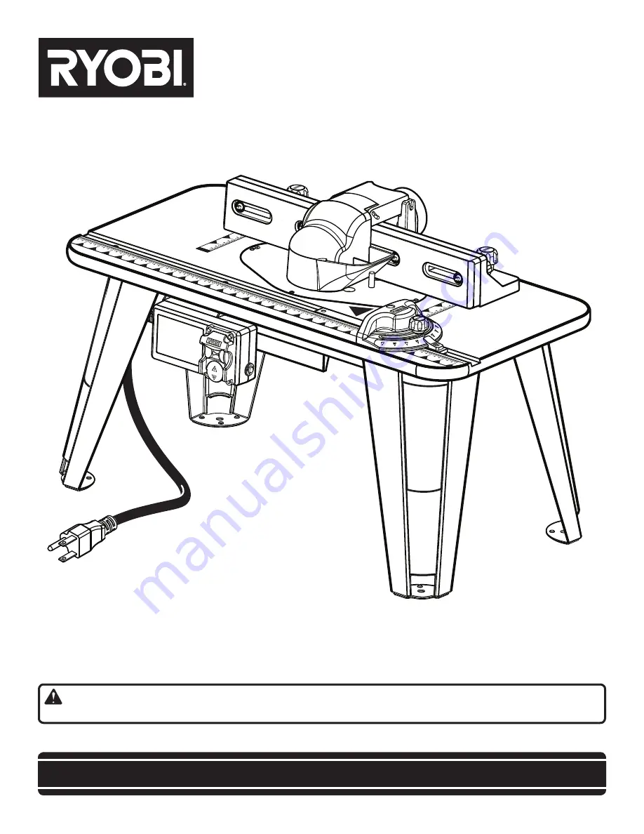 Ryobi A25RT01 Скачать руководство пользователя страница 1