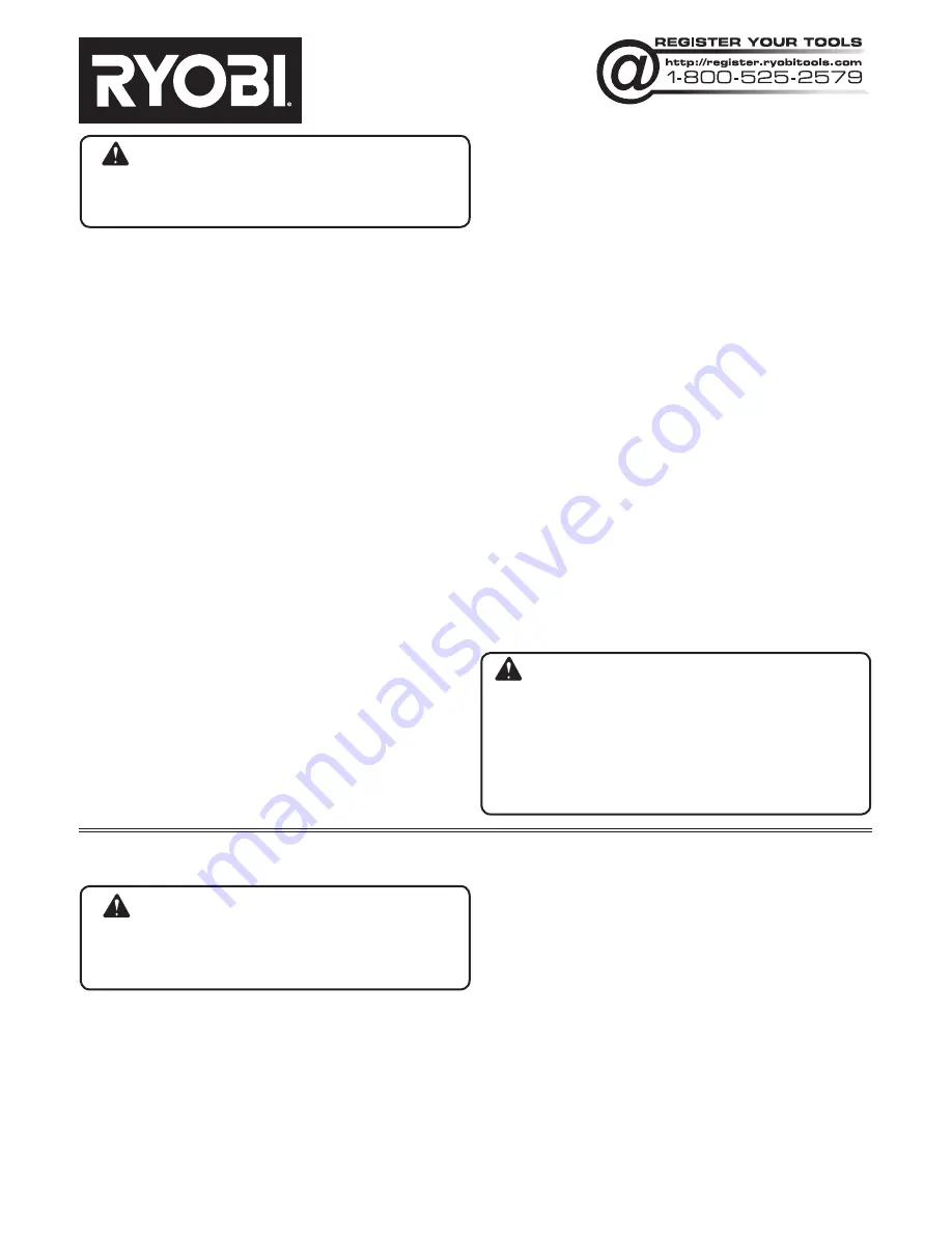 Ryobi AP4000 Operator'S Manual Download Page 1