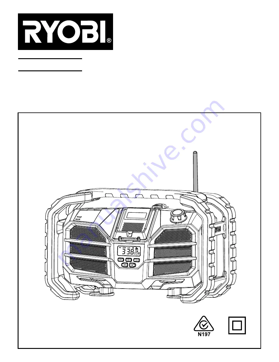 Ryobi CDRC18240G User'S Operating Manual Download Page 1