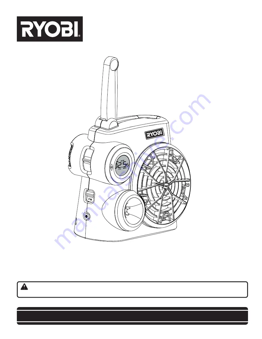 Ryobi CRA1800 Скачать руководство пользователя страница 1