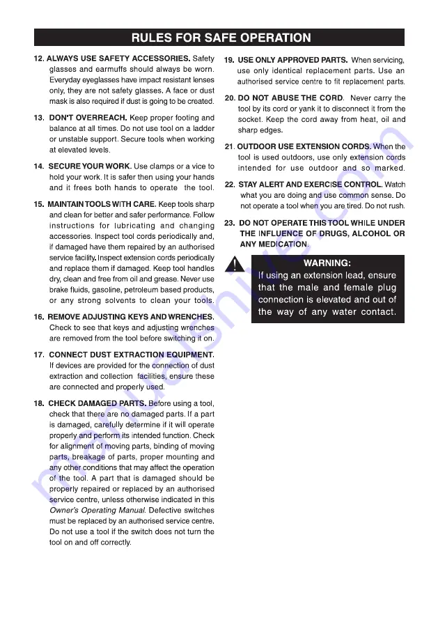 Ryobi LM-1320 Owner'S Operating Manual Download Page 4