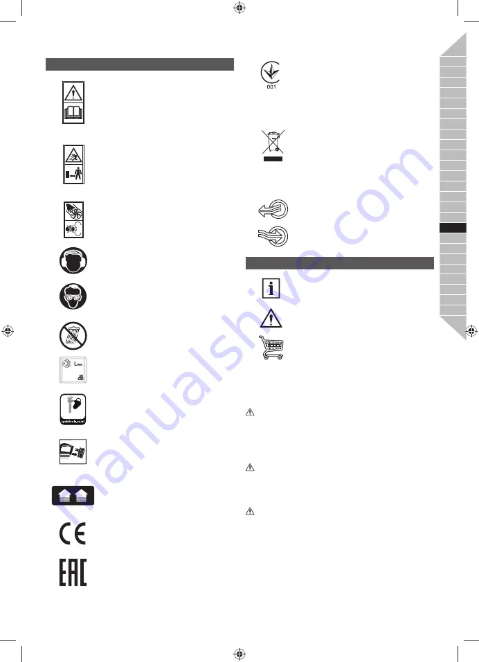 Ryobi OBV18 Original Instructions Manual Download Page 115