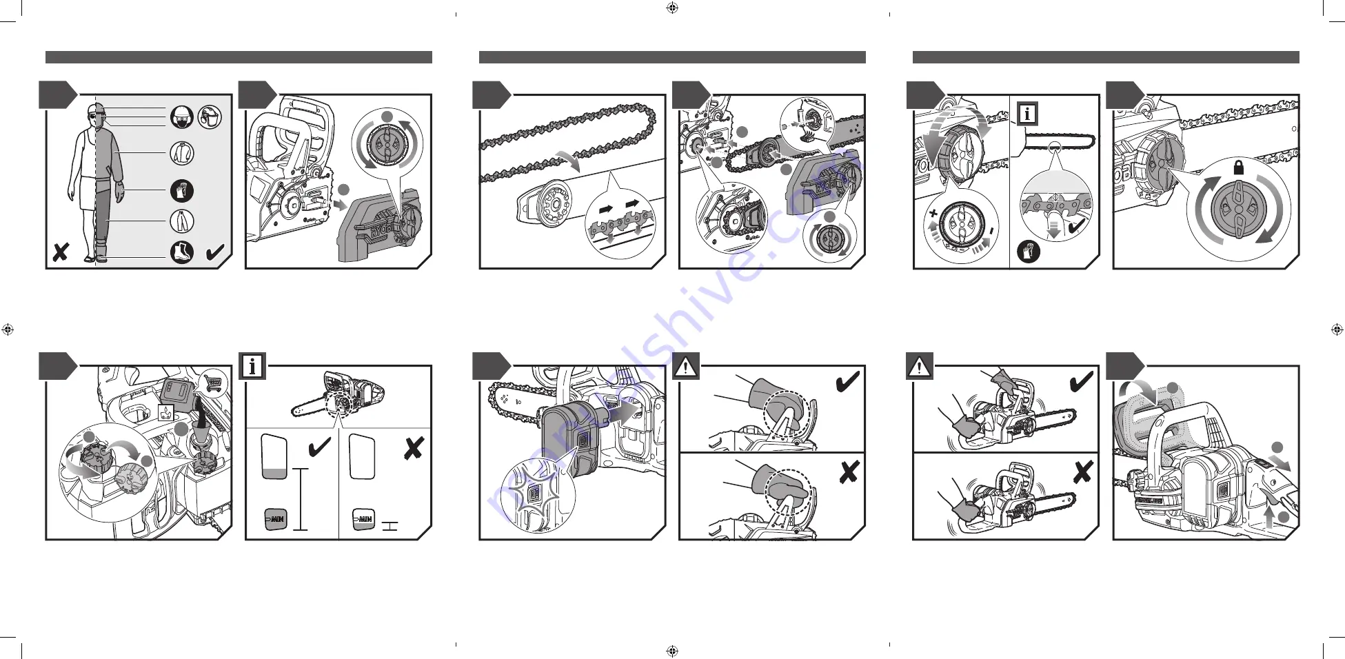 Ryobi OCS1830BL Original Instructions Manual Download Page 15