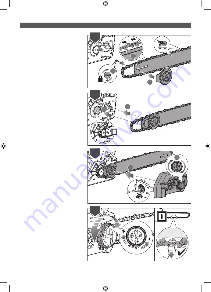 Ryobi OCS1830BL Original Instructions Manual Download Page 24