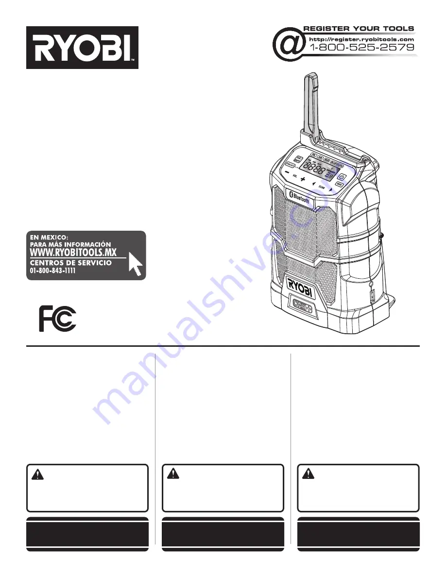 Ryobi ONE+ P742ID Скачать руководство пользователя страница 1