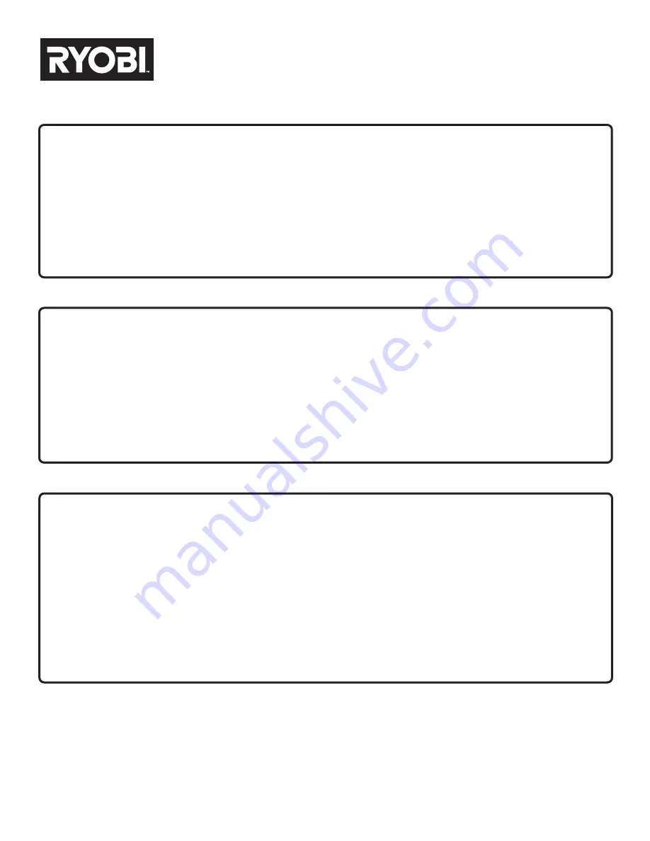 Ryobi PBP002 Operator'S Manual Download Page 8