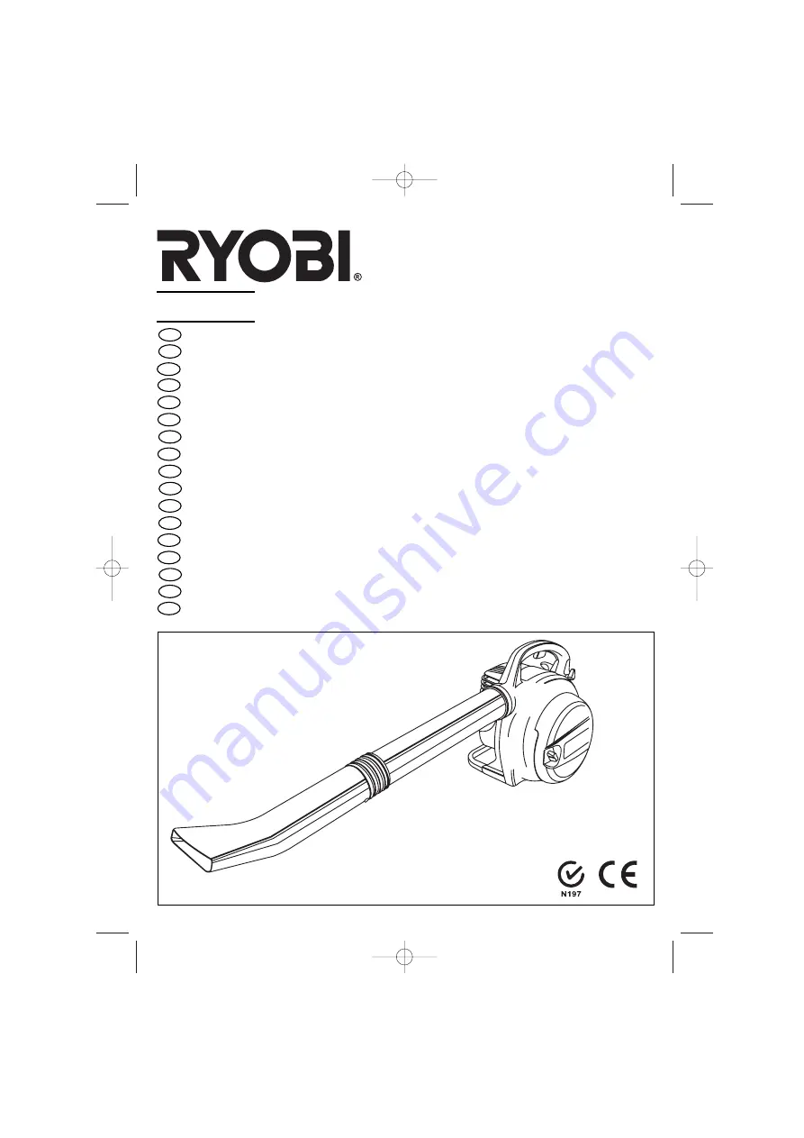 Ryobi PBV-30 User Manual Download Page 1