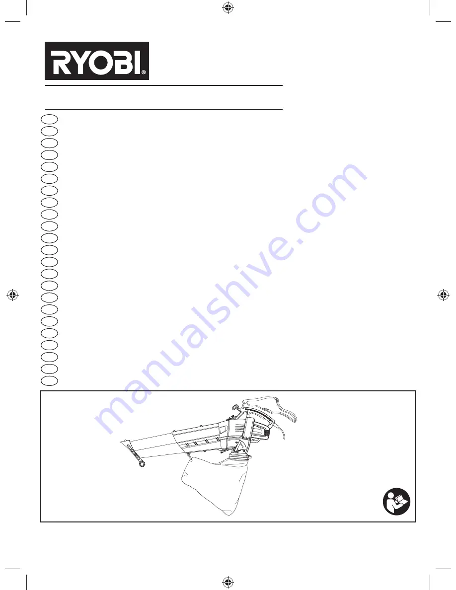 Ryobi PowerMulchin RBV2800S Original Instructions Manual Download Page 1