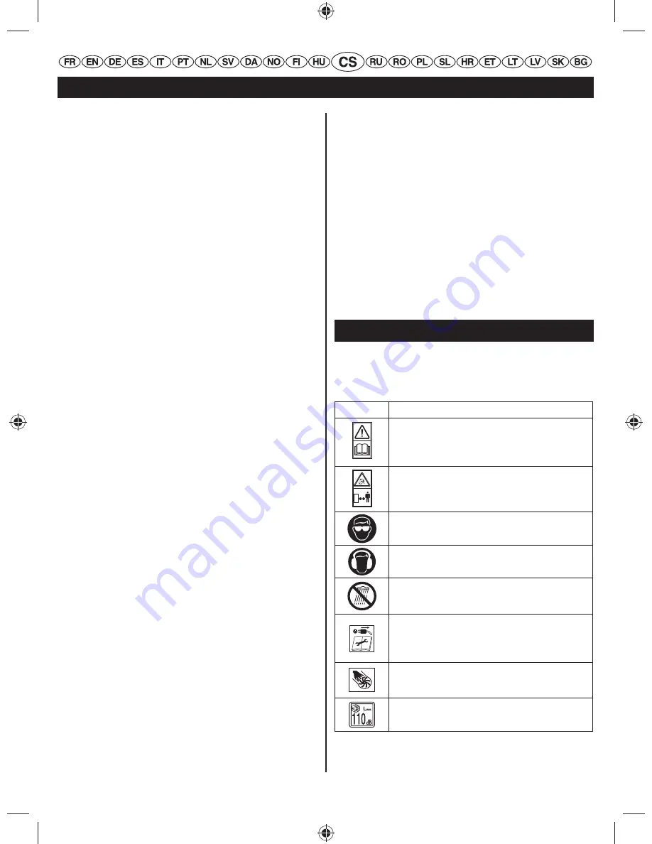 Ryobi PowerMulchin RBV2800S Original Instructions Manual Download Page 72