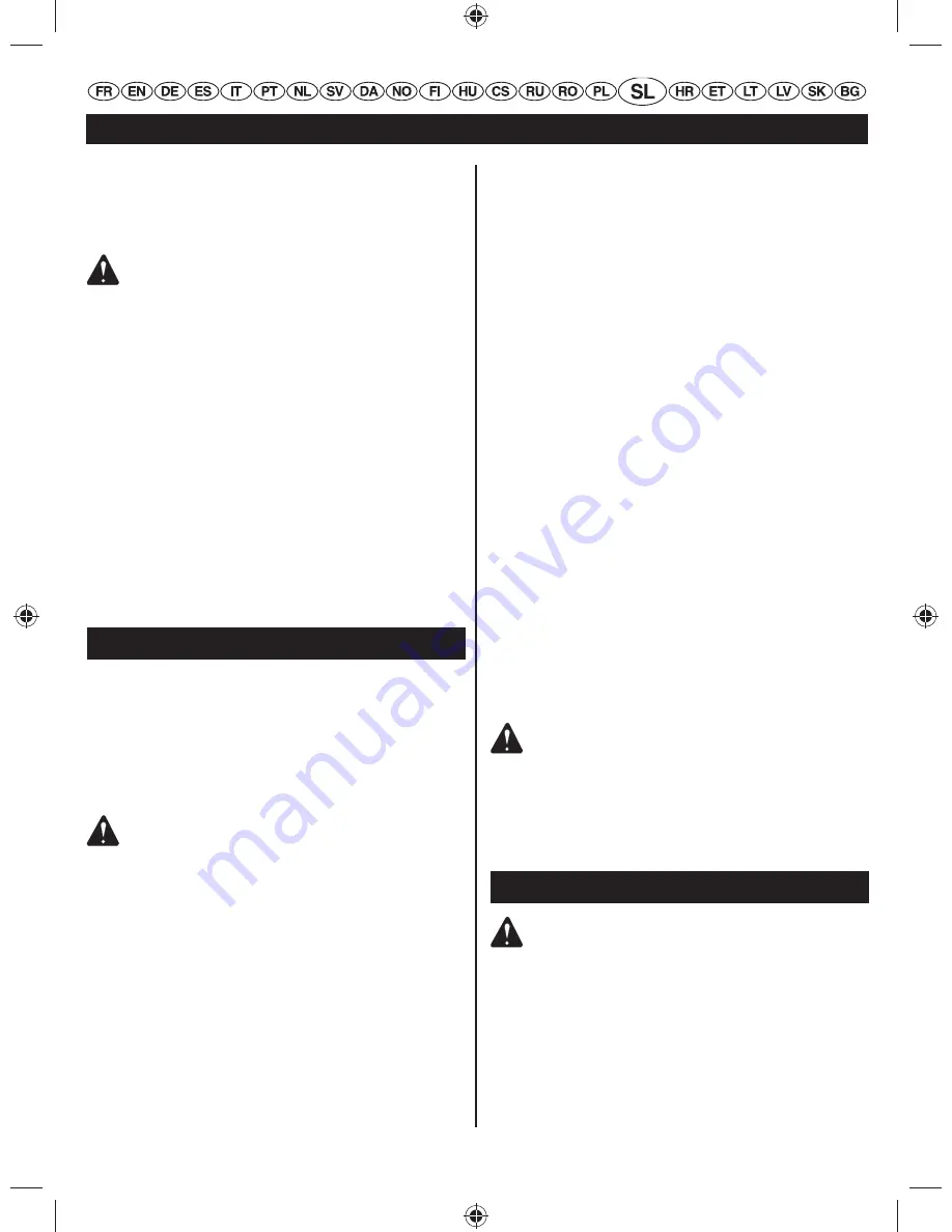 Ryobi PowerMulchin RBV2800S Original Instructions Manual Download Page 98