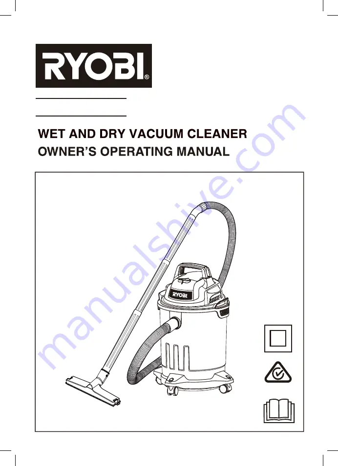 Ryobi RACWDV15 Скачать руководство пользователя страница 1