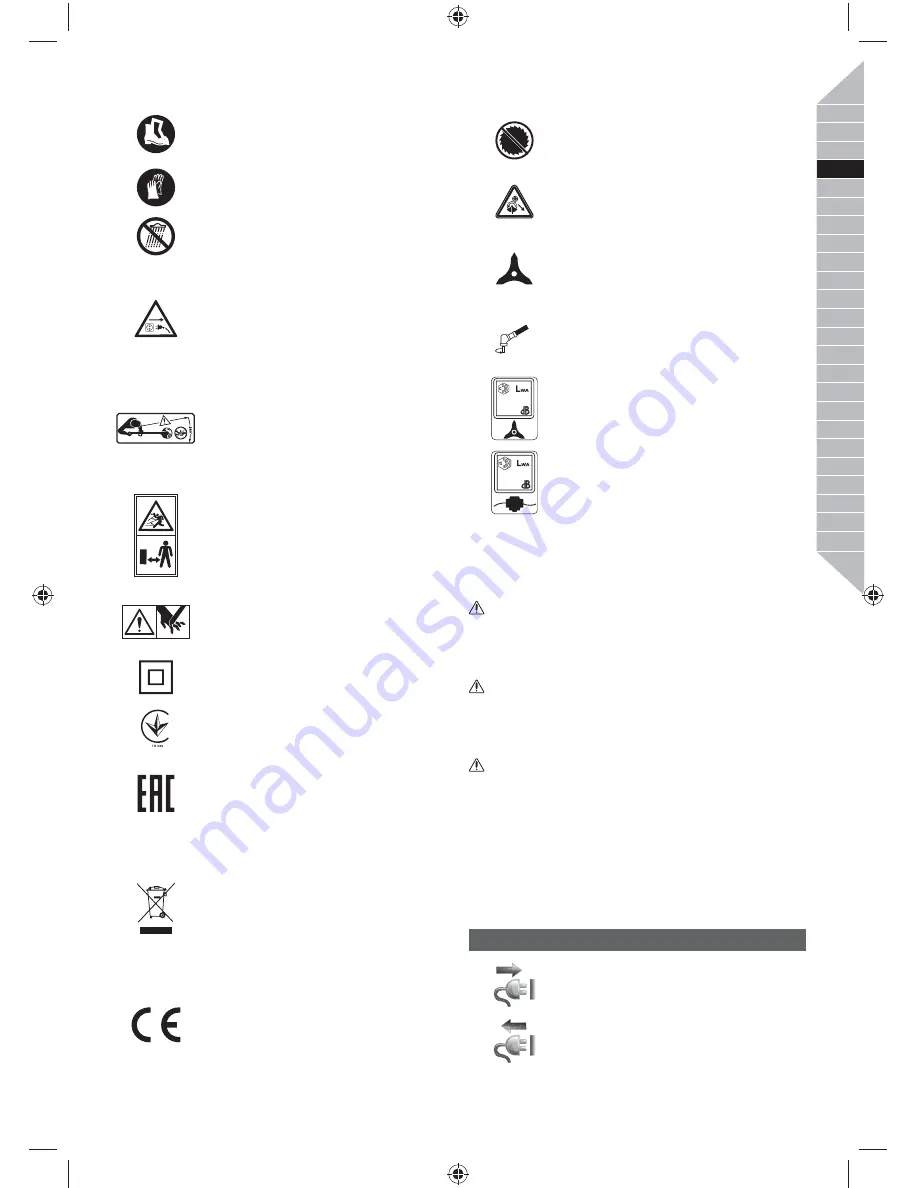 Ryobi RBC1226I Original Instruction Download Page 37