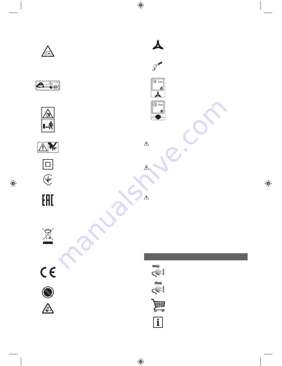 Ryobi RBC1226I Original Instruction Download Page 46