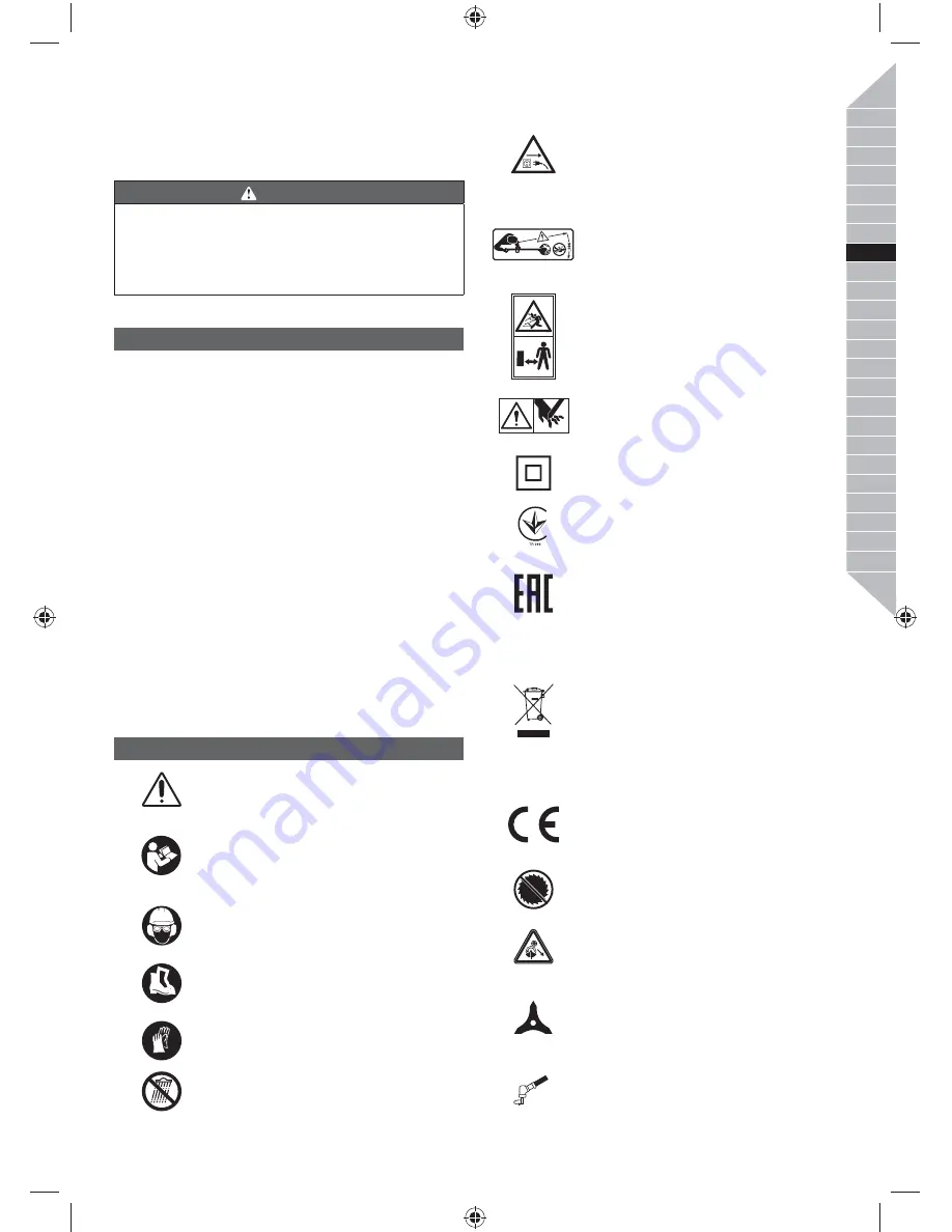 Ryobi RBC1226I Original Instruction Download Page 71