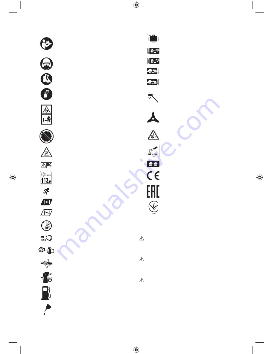 Ryobi RBC31SBO Original Instructions Manual Download Page 96