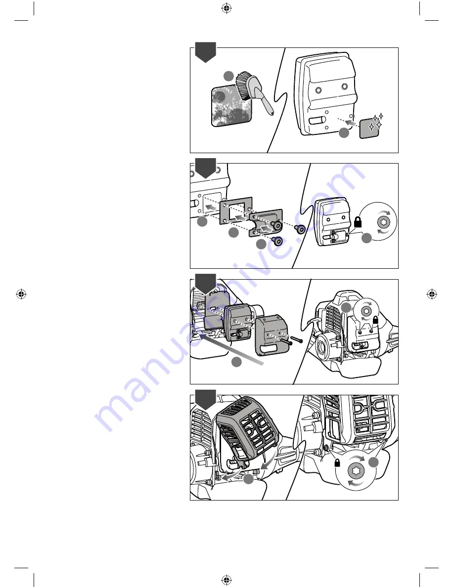 Ryobi RBC31SBO Original Instructions Manual Download Page 214