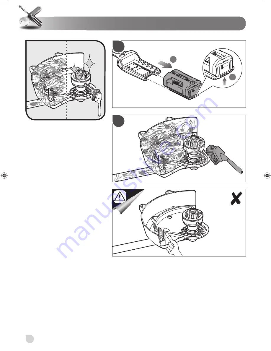 Ryobi RBC3600E Original Instructions Manual Download Page 22