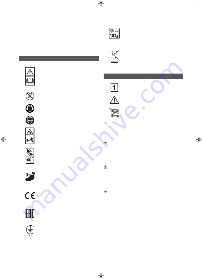 Ryobi RBL36JB Original Instructions Manual Download Page 126