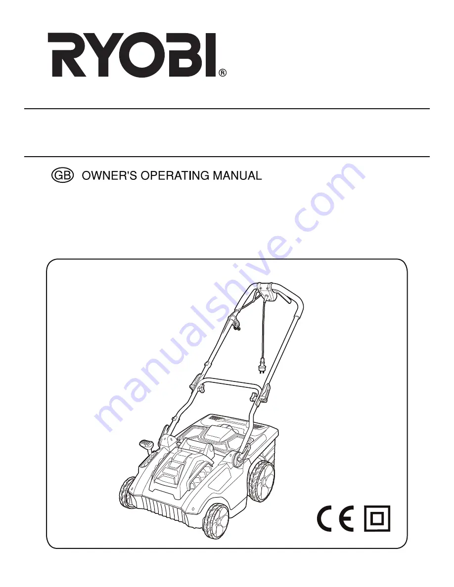 Ryobi RCM-750 Owner'S Operating Manual Download Page 1