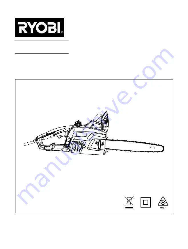 Ryobi RCS2040G Скачать руководство пользователя страница 1