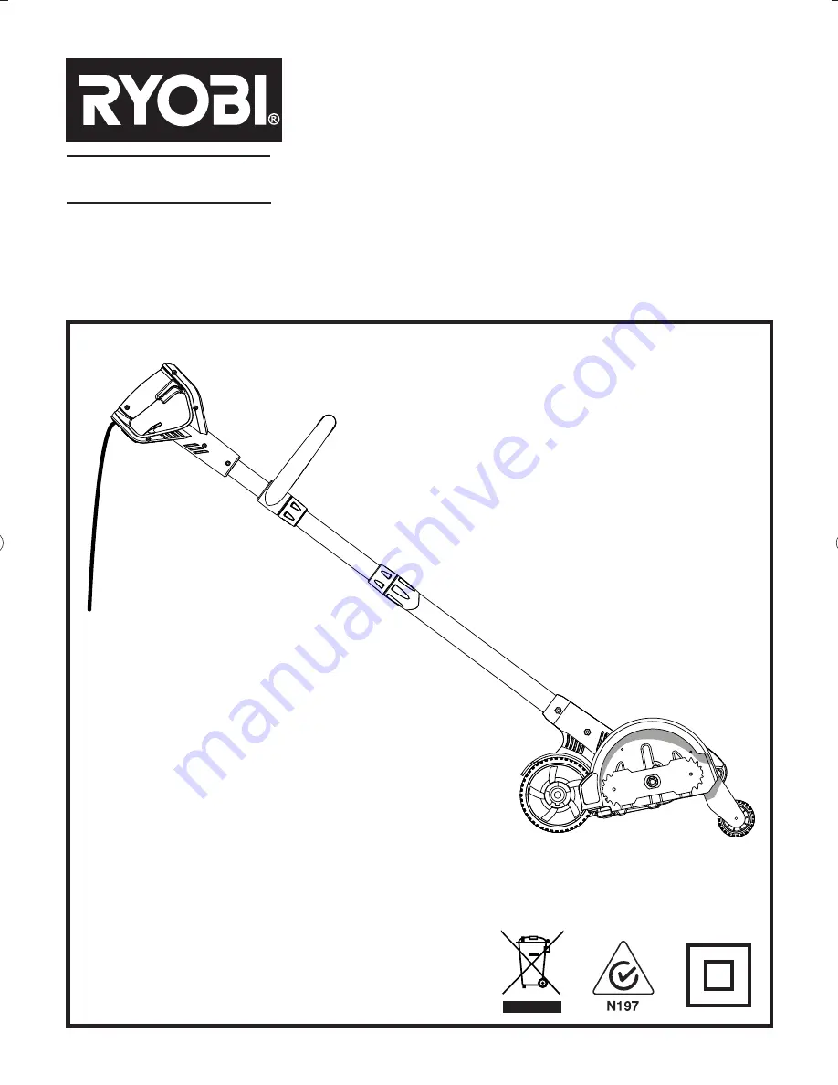 Ryobi RED1520G Operator'S Manual Download Page 1