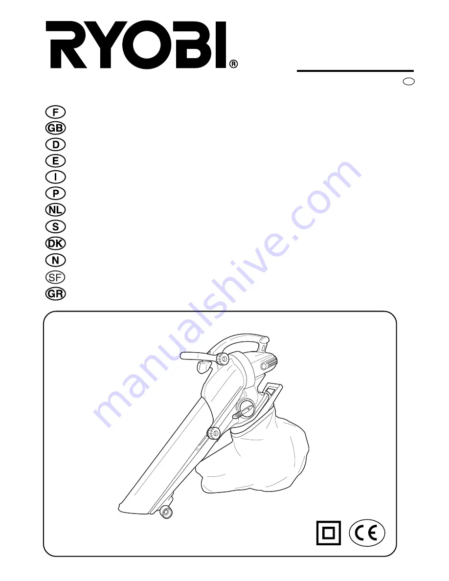 Ryobi RESV-2000 Owner'S Operating Manual Download Page 1