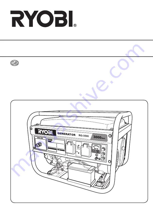 Ryobi RG-3500 Скачать руководство пользователя страница 1