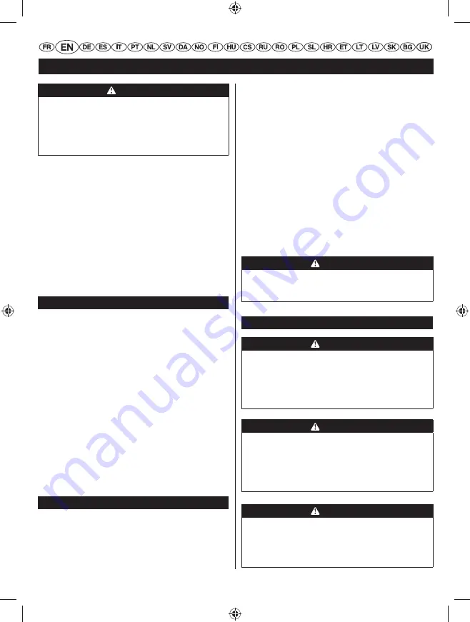 Ryobi RHT25X60RO User Manual Download Page 20