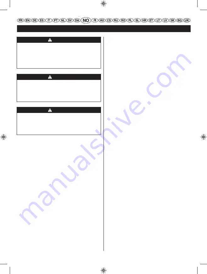 Ryobi RHT25X60RO User Manual Download Page 122