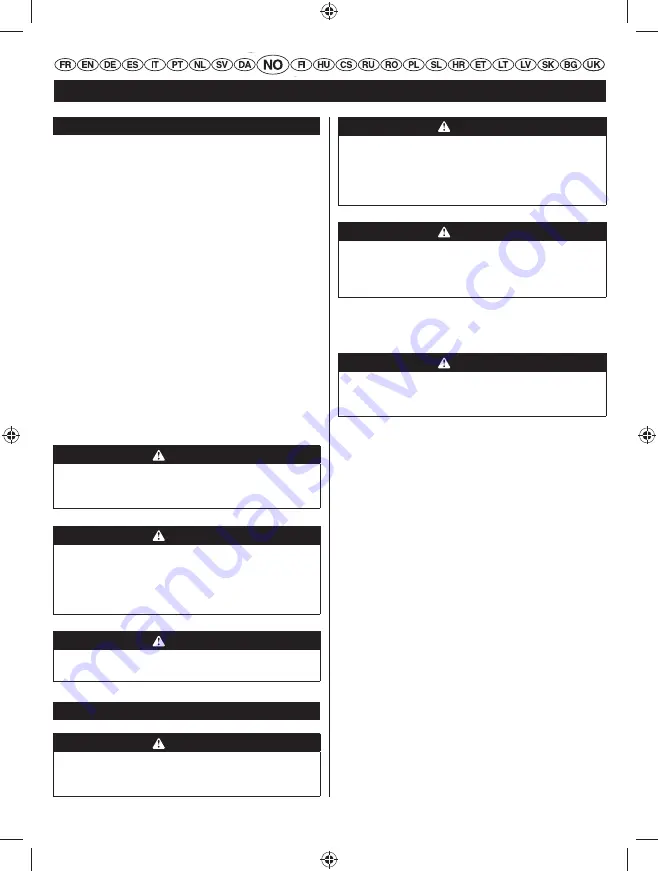 Ryobi RHT25X60RO User Manual Download Page 124