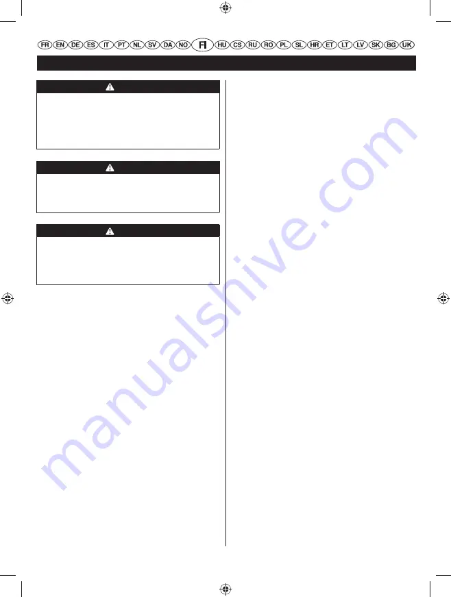 Ryobi RHT25X60RO Скачать руководство пользователя страница 134