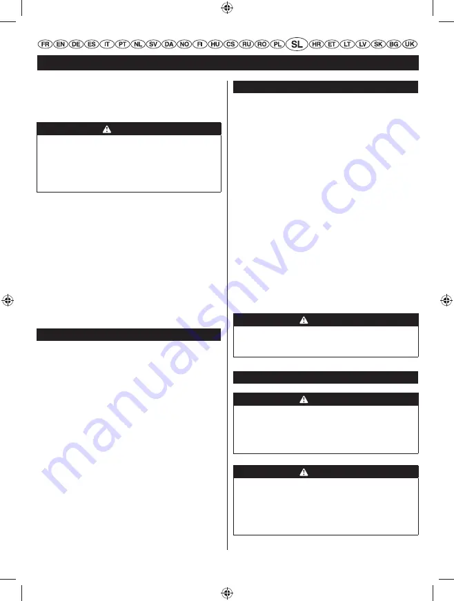 Ryobi RHT25X60RO User Manual Download Page 209