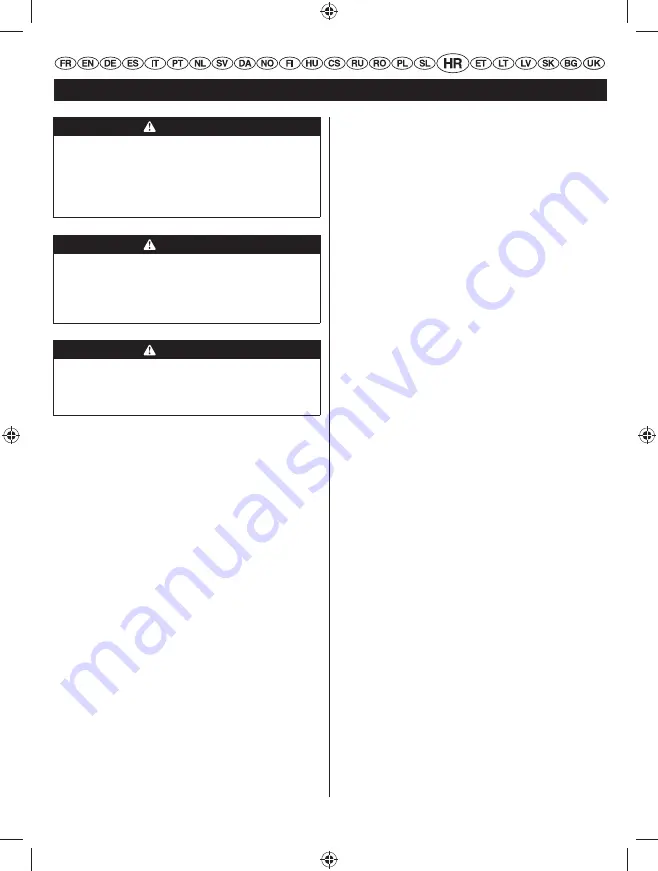 Ryobi RHT25X60RO Скачать руководство пользователя страница 222