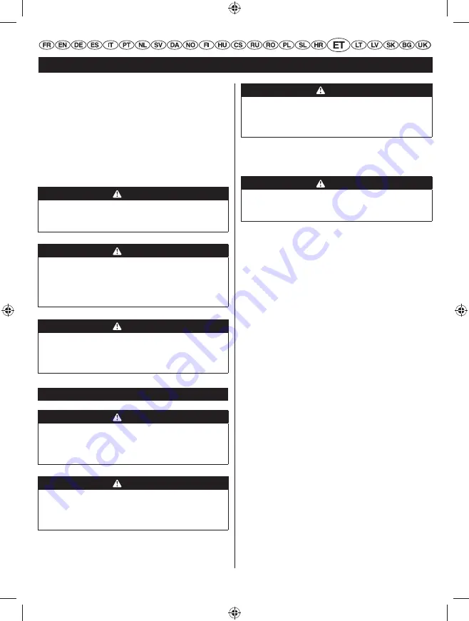 Ryobi RHT25X60RO Скачать руководство пользователя страница 236