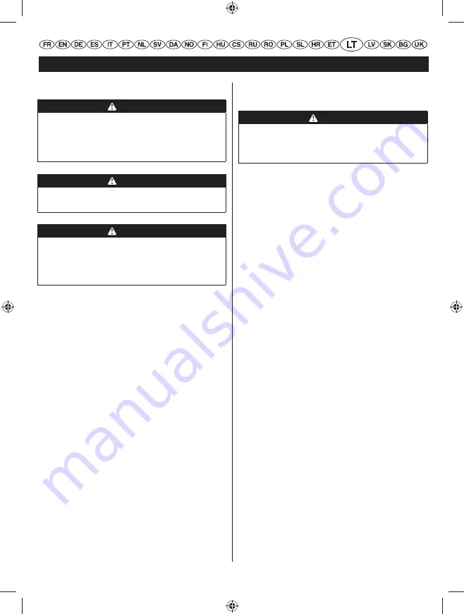 Ryobi RHT25X60RO User Manual Download Page 251