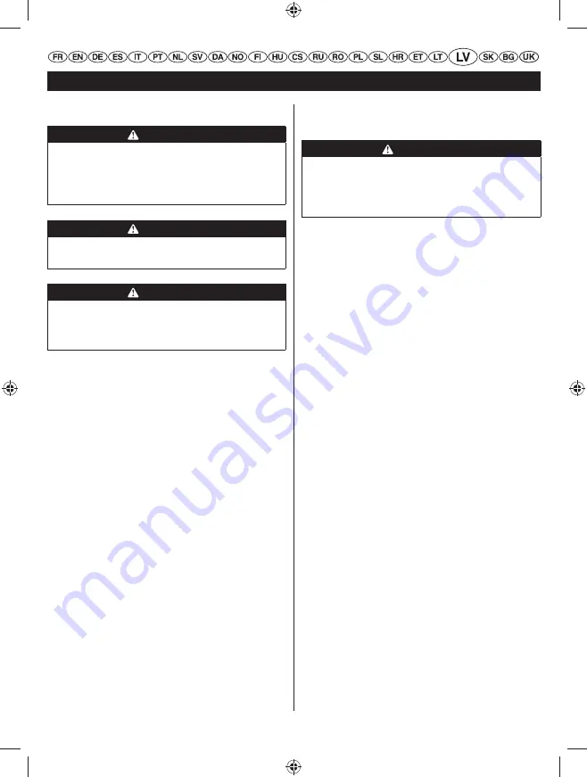 Ryobi RHT25X60RO User Manual Download Page 263