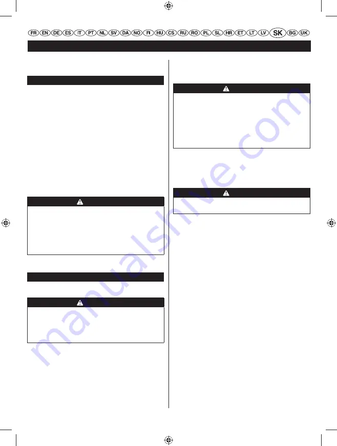 Ryobi RHT25X60RO Скачать руководство пользователя страница 267