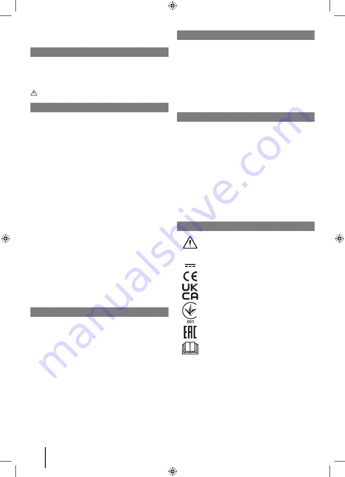 Ryobi RHV18 Original Instructions Manual Download Page 40