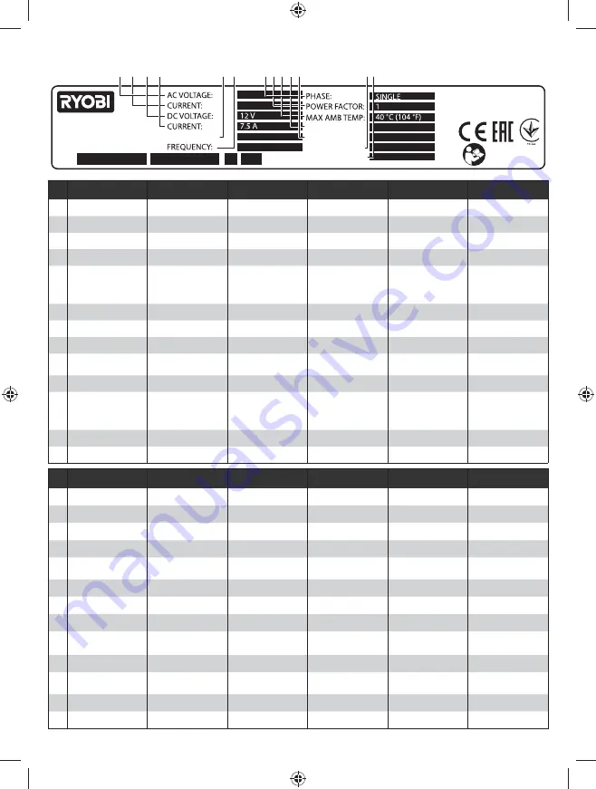 Ryobi RIG2000PC Скачать руководство пользователя страница 8