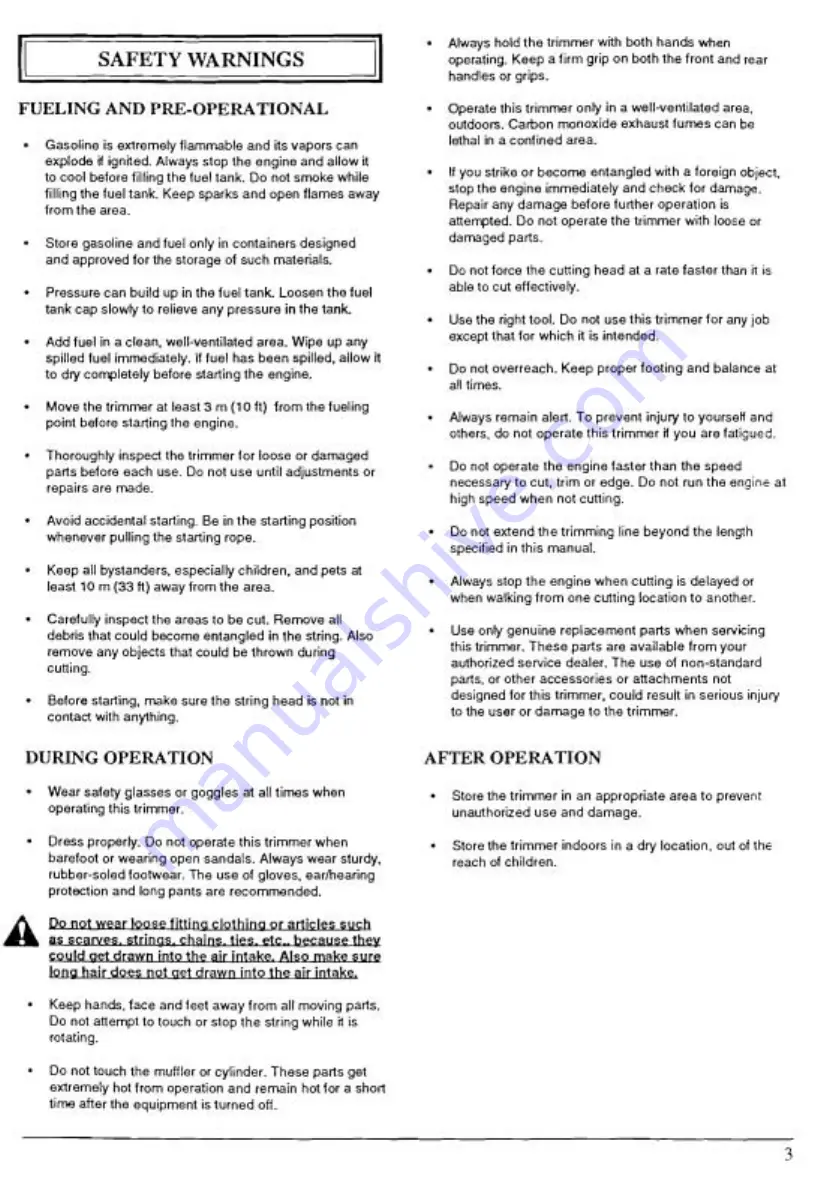 Ryobi RLH1100A MKIII Operator'S Manual Download Page 3