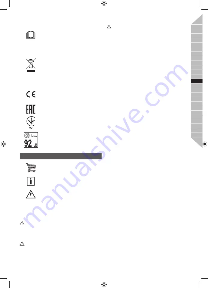 Ryobi RLM36B46S Original Instructions Manual Download Page 101