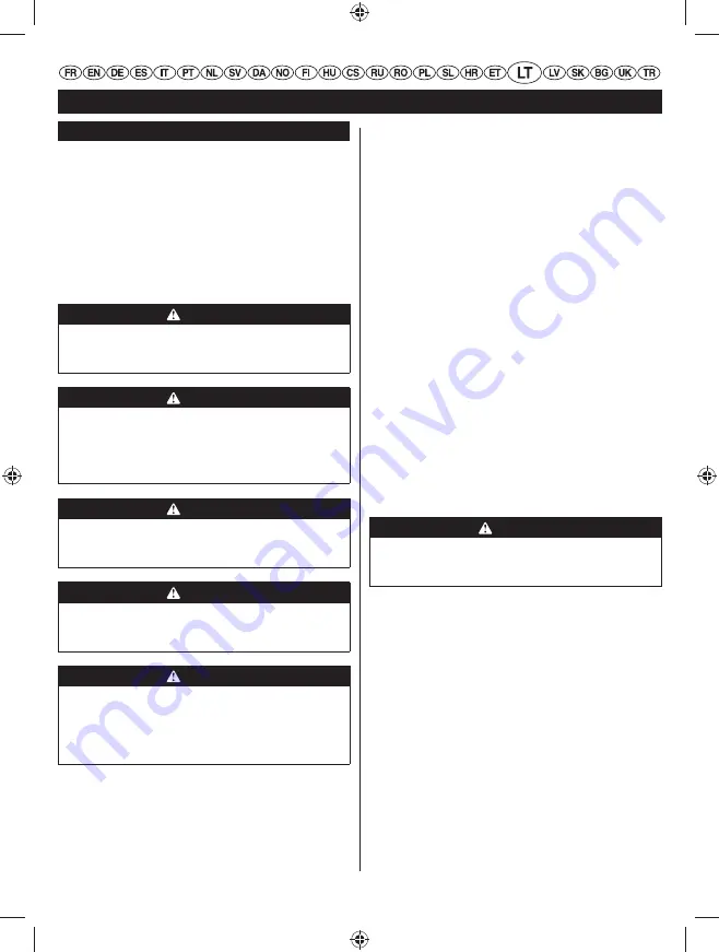 Ryobi RLT254CDSO User Manual Download Page 267