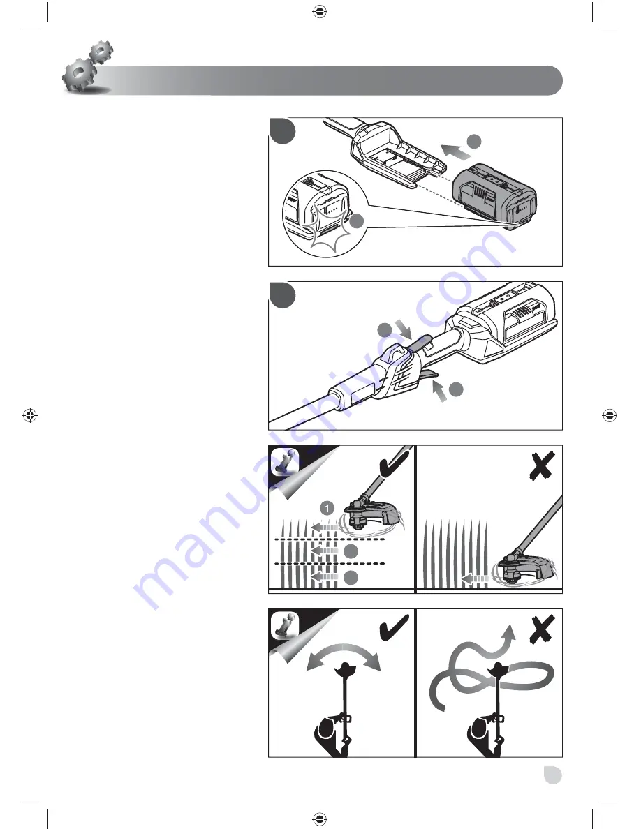 Ryobi RLT3600E Original Instructions Manual Download Page 15